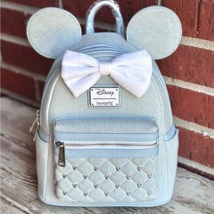 Denim Disney Loungefly Backpack - NWT